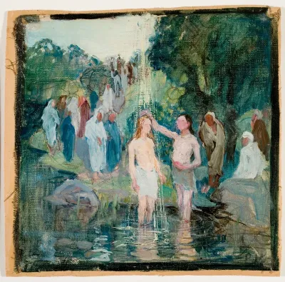 The Baptism of Christ, draft for the Luumäki church altarpiece