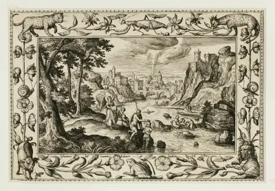 The Baptism of Christ, from Landscapes with Old and New Testament Scenes and Hunting Scenes