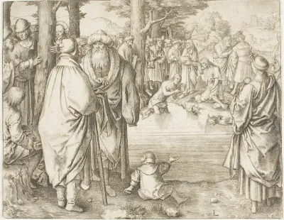 The Baptism of Christ in the River Jordan