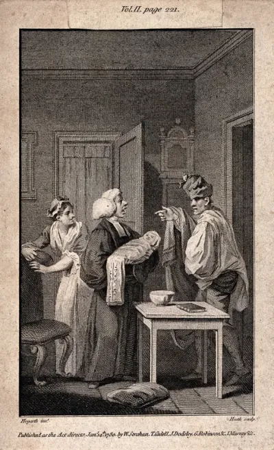The baptism of Tristram Shandy