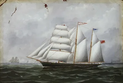 The barquentine Ocean Swell