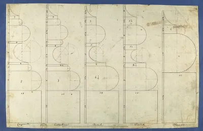 The Bases of the Columns, in Chippendale Drawings, Vol. I