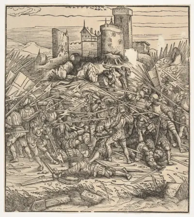 The Battle Near Naples, from "Der Weisskunig"