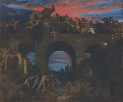 The battle on the bridge