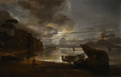 The Bay of Naples by moonlight