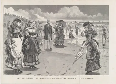 The Beach at Long Branch (from "Appleton's Journal," Vol. II)