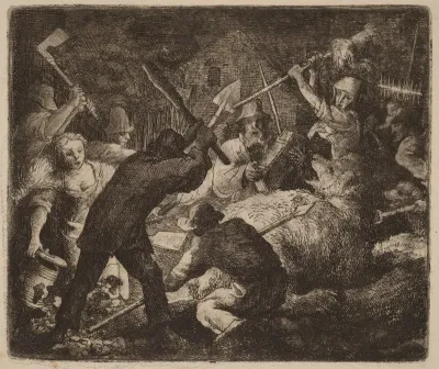 The Bear Assaulted by the Peasants