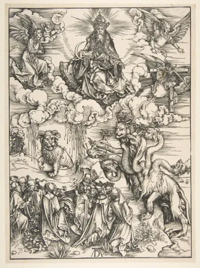The Beast with Seven Heads and the Beast with Lamb's Horns, from "The Apocalypse"