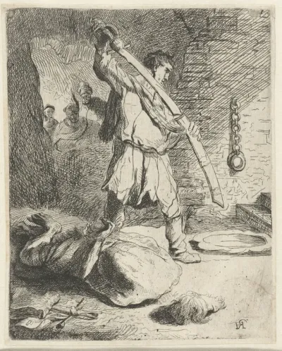 The beheading of St John the Baptist