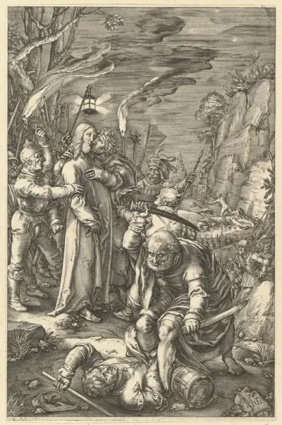 The Betrayal of Christ, from "The Passion of Christ"
