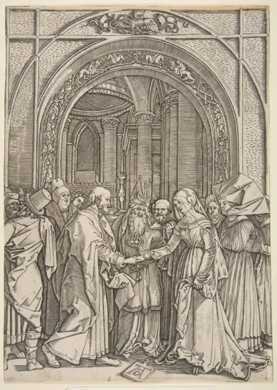 The Betrothal of the Virgin, from "The Life of the Virgin" (copy)