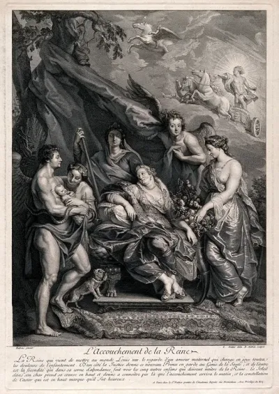 The birth of King Louis XIII