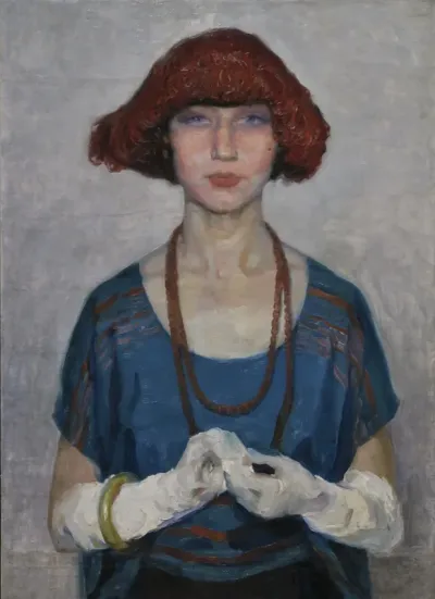 The blue blouse by Adriano de Sousa Lopes