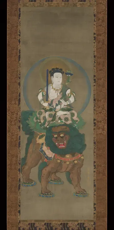 The Bodhisattva Five-Topknot Monju (Manjushri) (Gokei Monju Bosatsu zō)