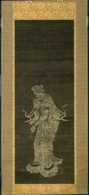 The Bodhisattva Kannon, from the triptych Approach of the Amida Trinity