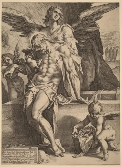 The Body of Christ Supported by Angels