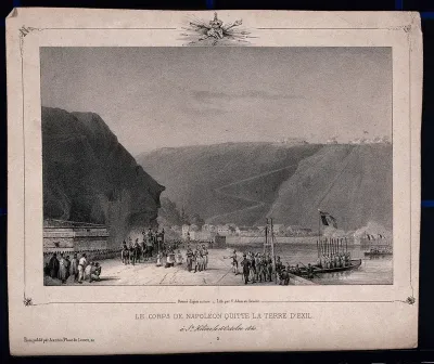The body of Napoleon Bonaparte is transported from the island St