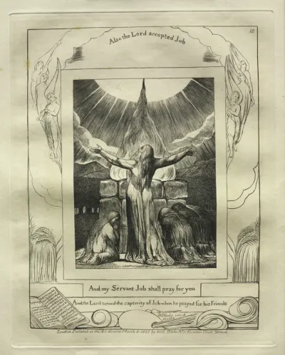 The Book of Job:  Pl. 18, And my Servant Job shall pray for you