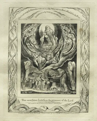 The Book of Job: Pl. 5, Then went Satan forth from the presence of the Lord