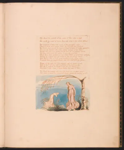 The Book of Thel, Plate 4, Why should the mistress . . . .