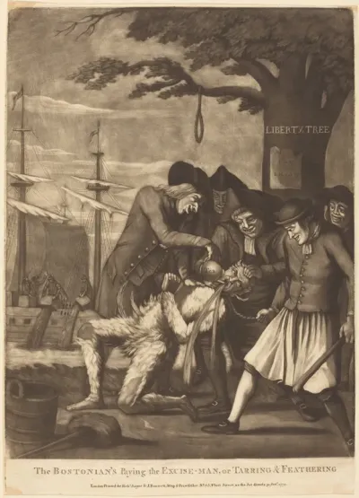 The Bostonian's Paying the Excise-Man, or Tarring & Feathering