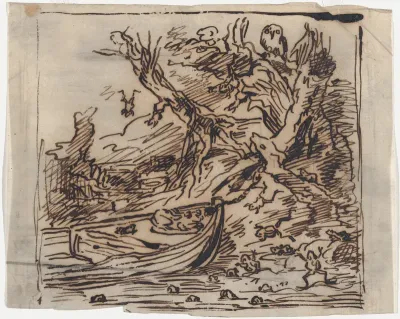 The Botin Moored under a Tree