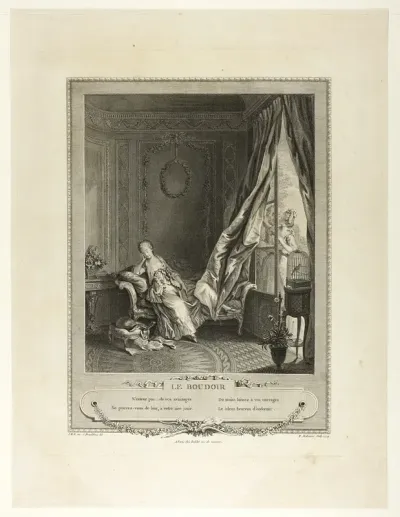 The Boudoir, from Monument du Costume Physique et Moral de la fin du Dix-huitième siècle