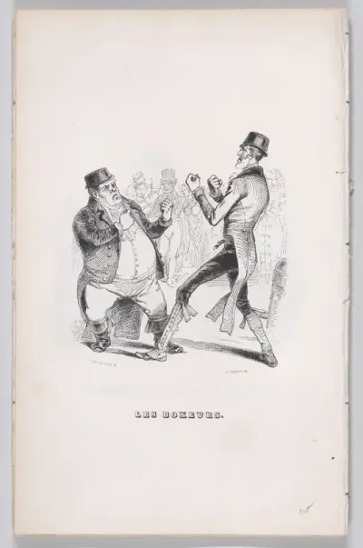 The Boxers, from "The Complete Works of Béranger"