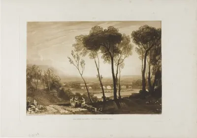 The Bridge in Middle Distance, plate 13 from Liber Studiorum