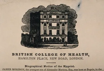 The British College of Health, Hamilton Place, near Pentonville Road