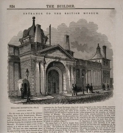 The British Museum at Montague House: the Russell Street facade
