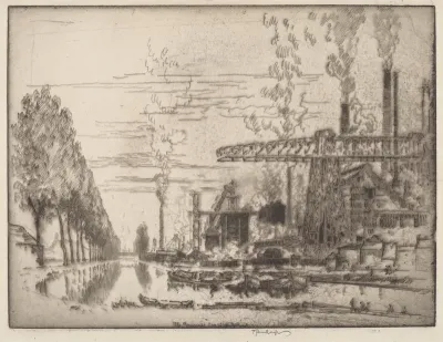 The Brussels Canal, A Modern Hobbema