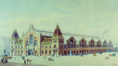 The Building of Grand Market Hall in Budapest