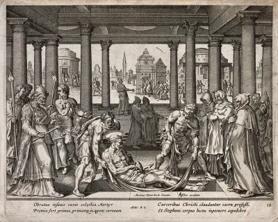The burial of Saint Stephen