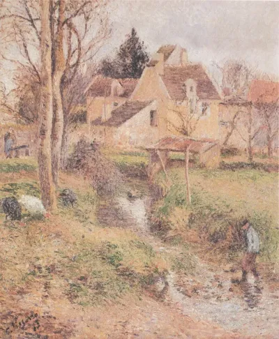 The Busagny Farm and the Viosne at Osny