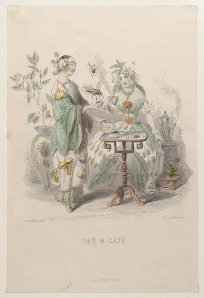 Thé & Café, from "Les Fleurs Animées"