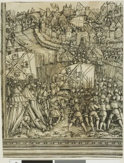 The Campaign in Hungary, from The Triumphal Arch of Maximilian I