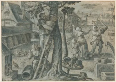The Capture of a Swarm of Bees in a Farmyard