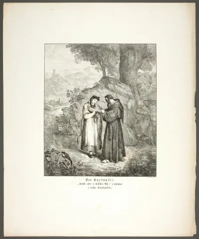 The Carbuncle (Der Karfunkle), plate one from the series Poems in the Dialect of the Upper Rhine Region (Zehn Blätter zu Hebels Alemannischen Gedichten)