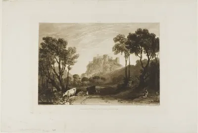 The Castle Above the Meadows, plate 8 from Liber Studiorum
