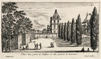 The castle of Liancourt and part of its gardens
