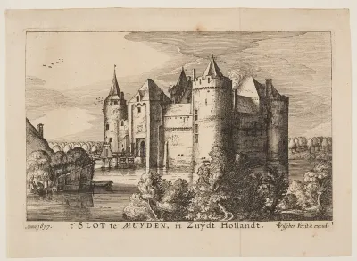 The Castle of Muiden (in reverse), from Four Castles in Holland and Utrecht
