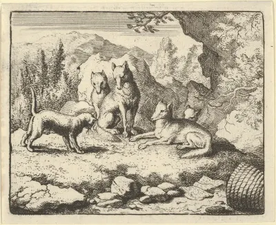 The Cat Calls Renard to Appear before the Tribunal from Hendrick van Alcmar's Renard The Fox