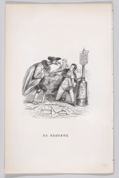 The Censor, from "The Complete Works of Béranger"