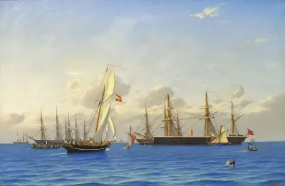 The Channel Fleet at Copenhagen in 1862.