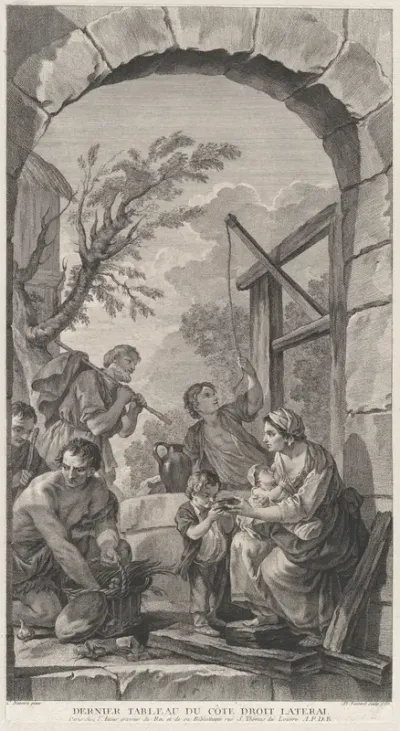 The Chapel of the Enfants-Trouvés in Paris: Groupe des bergers près d'un puits