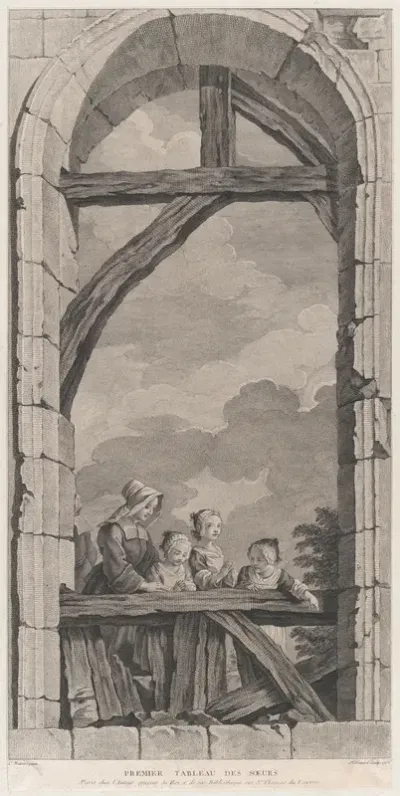 The Chapel of the Enfants-Trouvés in Paris: Religieuse et petites filles regardant la crèche