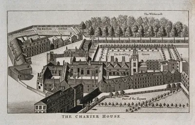 The Charterhouse, London: a bird's-eye view
