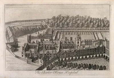 The Charterhouse, London: an aerial view