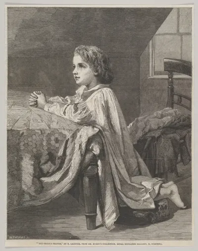 The Child's Prayer, from "Illustrated London News"
